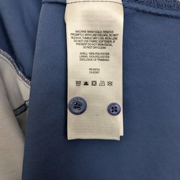 Columbia Omni-Shield PFG Blood and Guts Blue Long Sleeve Vented Fishing Shirt - Picture 13 of 14